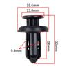 LUYING Bumper Clips Push Rivets Bumper Clip Cover Retaining Clips Nylon for Vehicles Black 20pcs Nissan/Mitsubishi/Suzuki/Honda/Daihatsu (Black)
