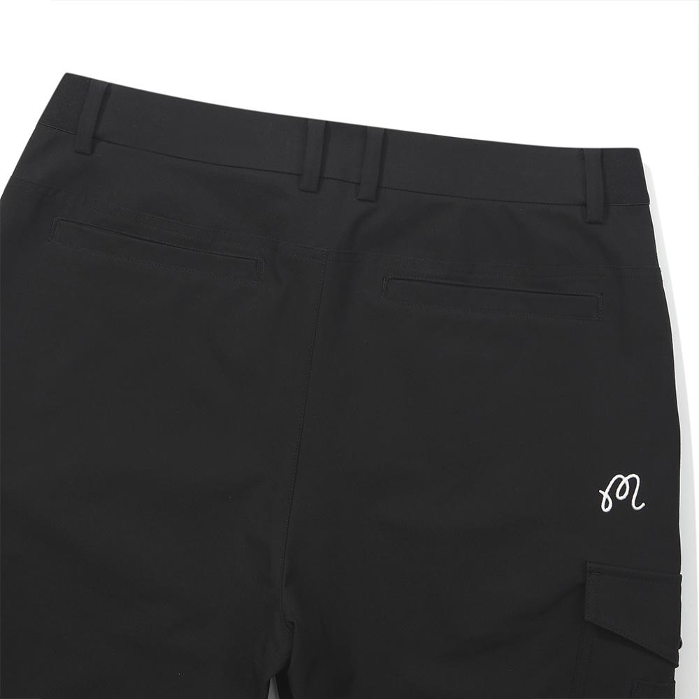 MALBON GOLF Semi-Wide Cargo Pants Black (Man)