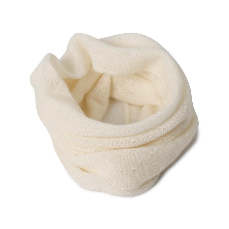 Autumn and winter women's new cashmere knitted thin scarf chicken feet pattern neck cover warm scarf parent-child small scarf