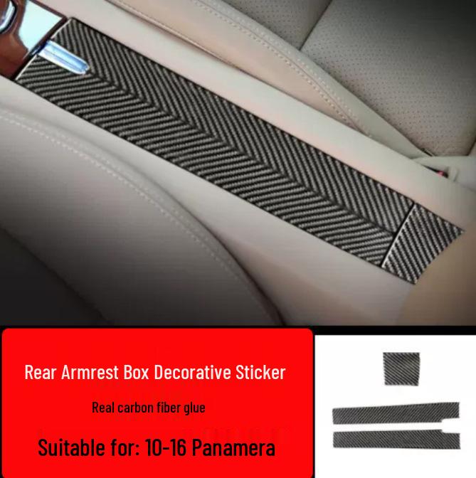 Porsche Panamera Interior Carbon Fiber Kit: Center Console, Steering Wheel, Gearshift & Door Trim