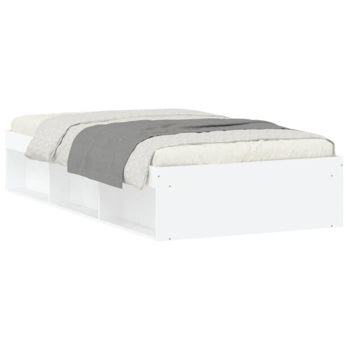VidaXL Cadre de lit blanc 90x190 cm 3203838