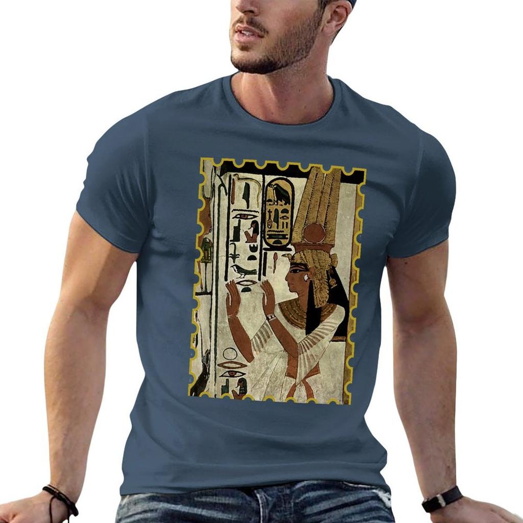 Nefertari Stamp Tshirt Unisex T Shirts Cotton Unisex Graphic T Shirt Funny T Shirts Dark Humor Tshirt