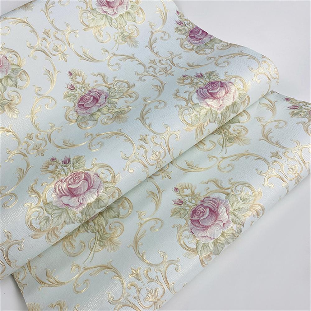 American Pastoral Floral Wallpaper Living Room Bedroom TV Background Renovation European Luxury Home Wall Decoration