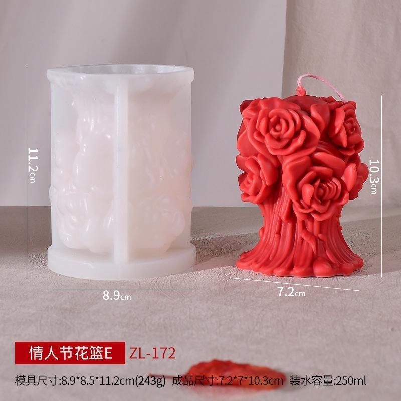 Stylish Aromatherapy Candle Silicone Mold DIY Handmade Wedding Gift Aromatherapy Expansion Stone Mold