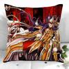 New Custom Saint Seiya Pillowcases Printed Square Pillowcase Home Decorative Zipper Pillow Cover 35X35Cm40X40Cm(One Side)