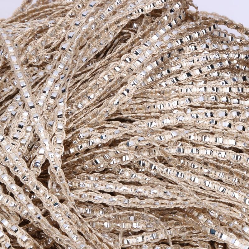2M X 1M Kůže Line String Curtains Dveře Okenní panel Oddělovač záclon Příze String Curtain Str