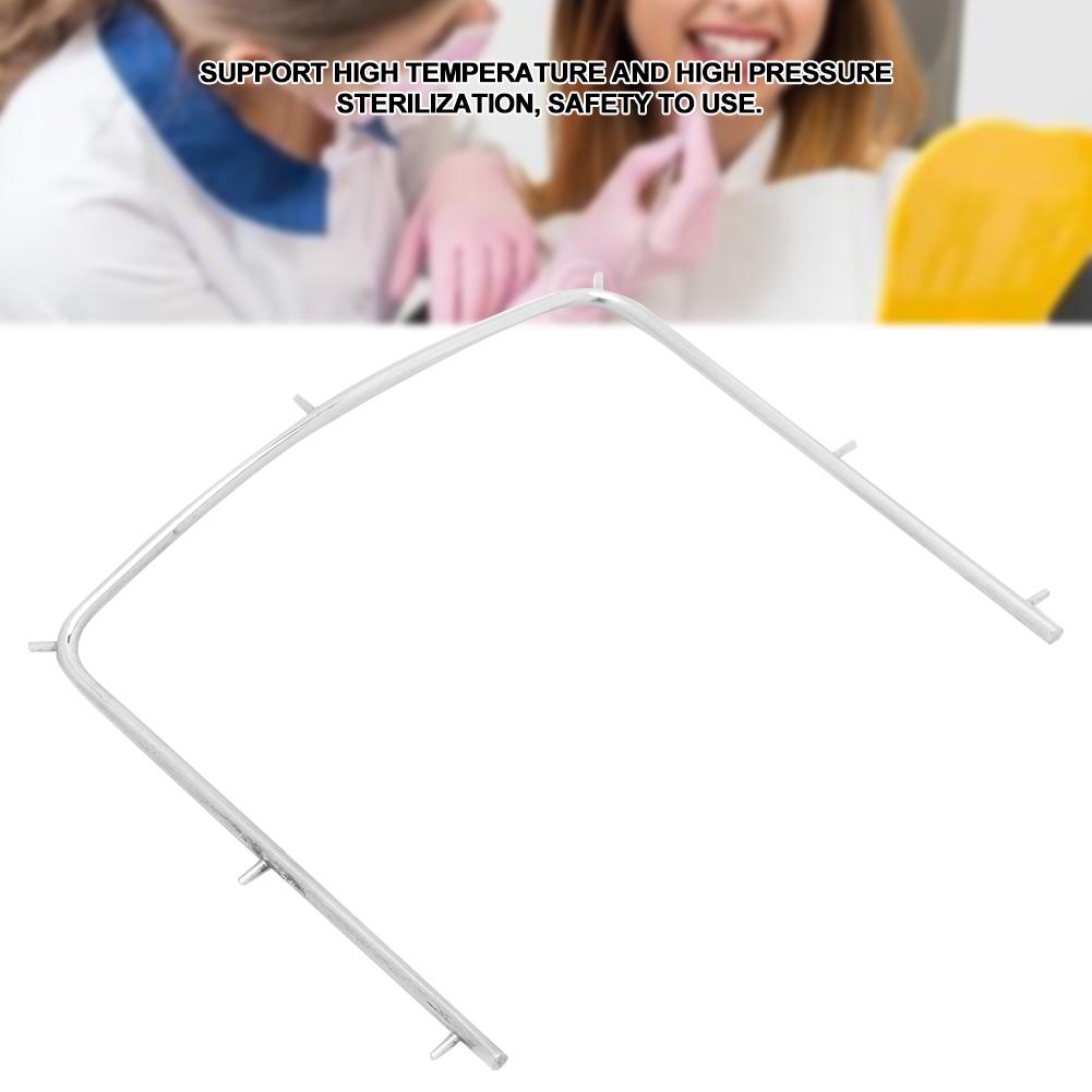 Rustfritt stål gummidamrammeholder Instrument autoklaverbar Tannlaboratorieutstyr Tilbehør