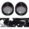 HDBUBALUS Smoked Turn Signals Lens Cover Visor Bezels Light Covers Indicators Lens Fit for Harley Touring FLHX Sportster Softail Dyna Gloss Black