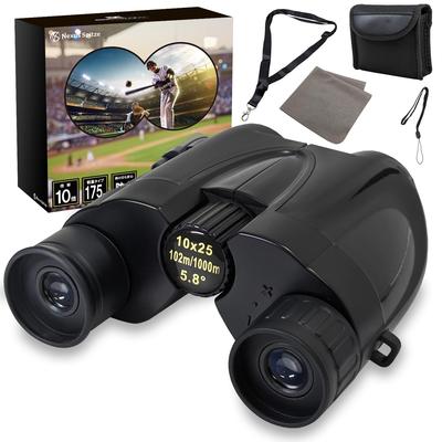 NEXUS SPITZE Binoculars 10x for Live Sports Opera High Waterproof for Life Concerts, Performances, Watching, Glasses, Magnification, Active, Plain,