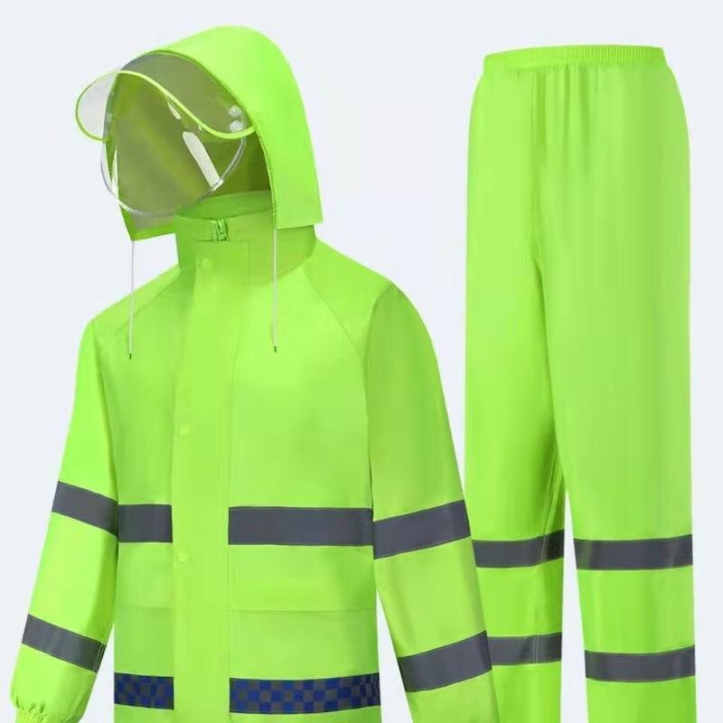High-Visibility Reflective Rain Suit