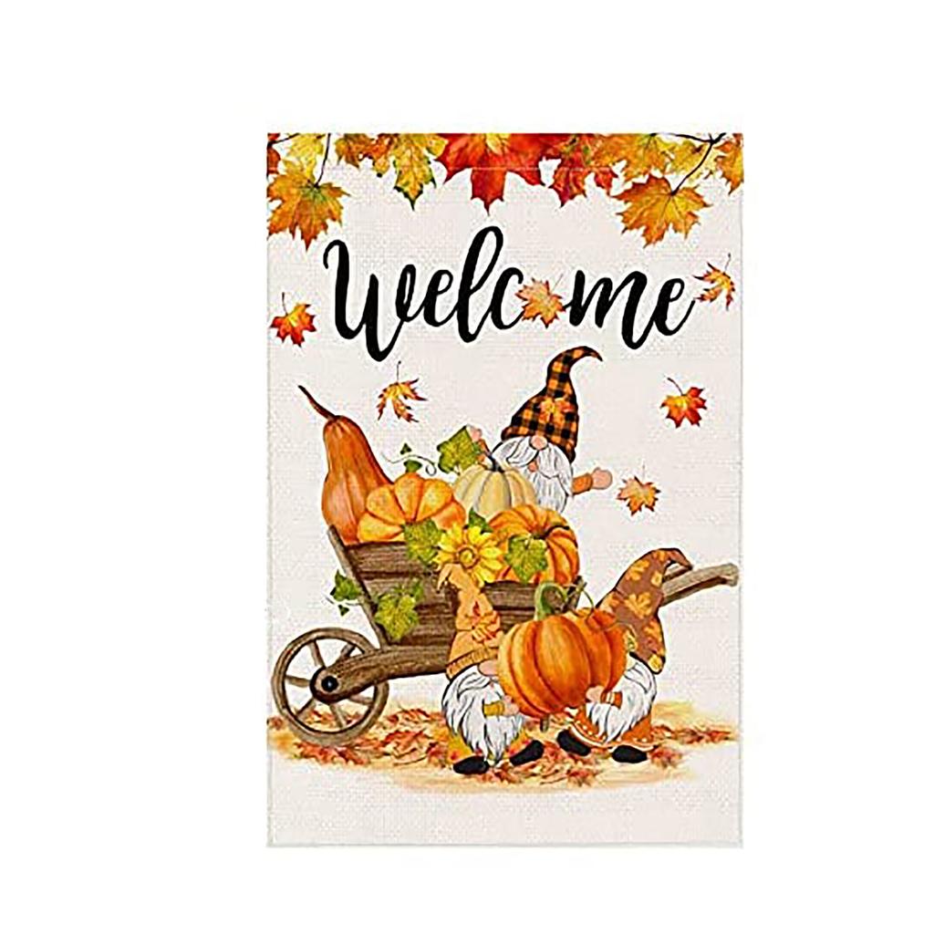 Thanksgiving Linen Garden Flag for Outdoor Yard Decoration, Fall Gift