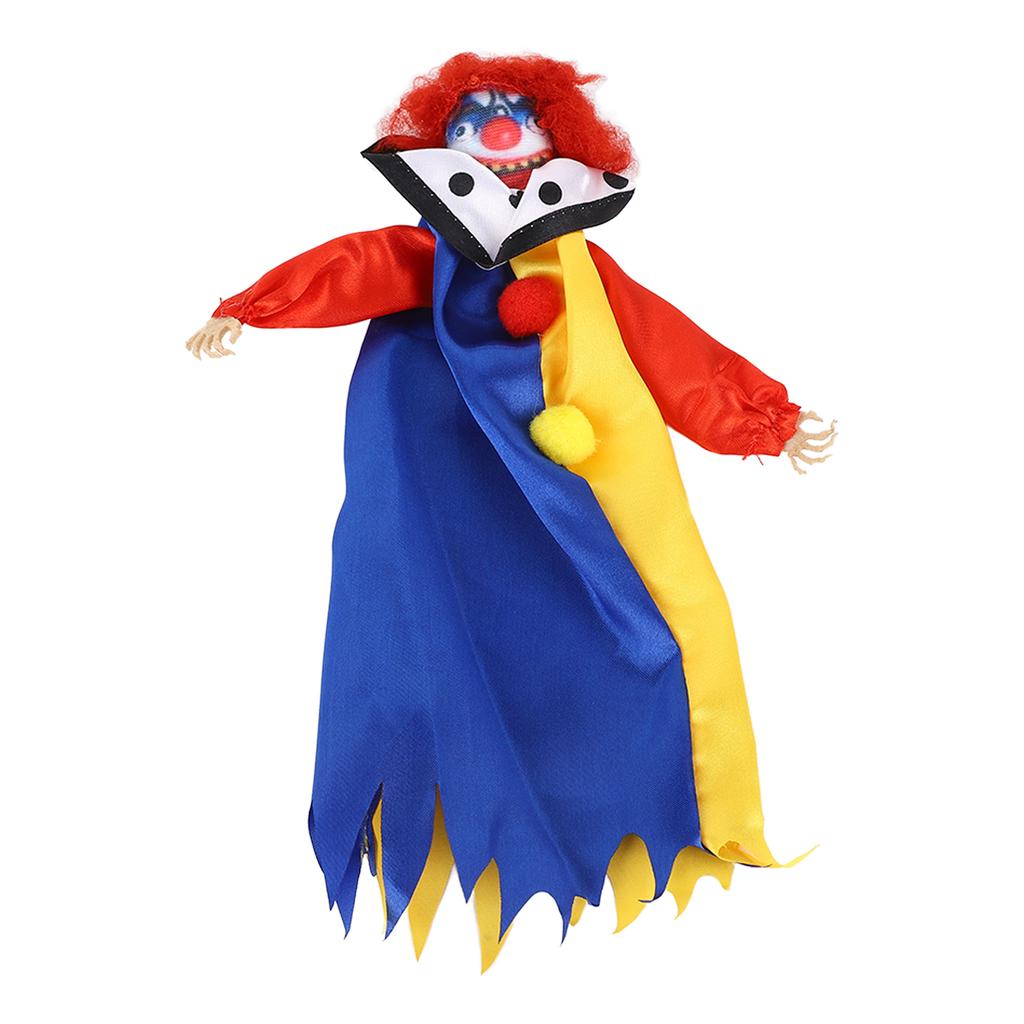 Halloween Clown Doll Scary Eerie Clown Doll Decoration Hanging Clown Doll Ornament for Horror Themed Activities