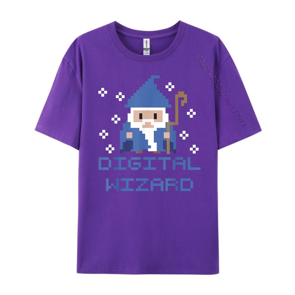 Digital Wizard Tech It Support Computer Gamer Gaming Graphic T Shirts Men Cotton Christmas Shirt Tshirt
