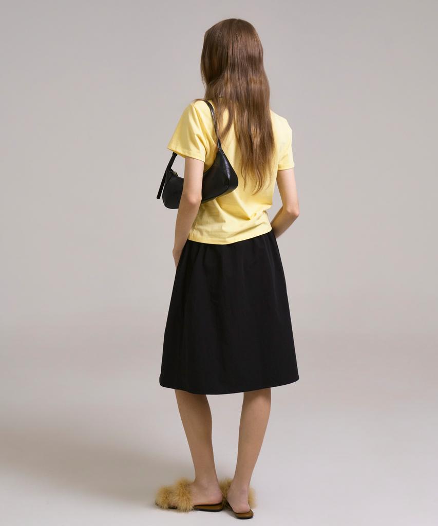 Sin And Lee Anime Midi Skirt Black