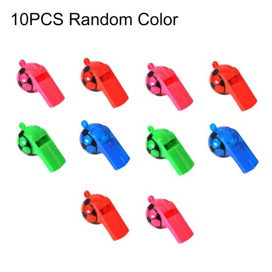 10Pcs Mini Kids Children Soccer Football Whistle Cheerleading Party Arena Toy