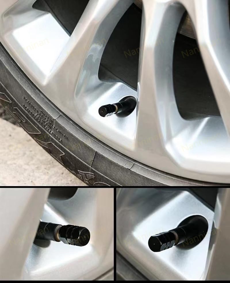 Toyota C-HR Reifenventilkappe, Auto-Ventilschaftkappe, Reifenventil aus Aluminiumlegierung,
