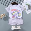 Childrens Short-Sleeve Sets Cotton Boys T-Shirts Baby Summer Clothing Girls Shorts Infant Clothing Summer Clothing