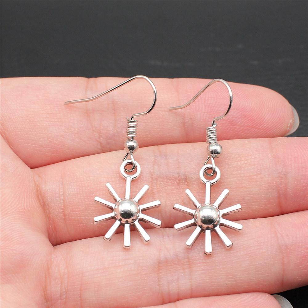 Ohrhänger Sonne Mond Vintage Schmuckzubehör Ohrringgröße 18x19mm QE030