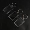 Transparent Blank Frame Keychain Key Holder Picture Frame Keyring Trendy Photo Keychain  Girls Gift