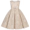 Vestido Formal de Verão para Meninas, Estilo Princesa, Sem Mangas, com Laço e Lantejoulas