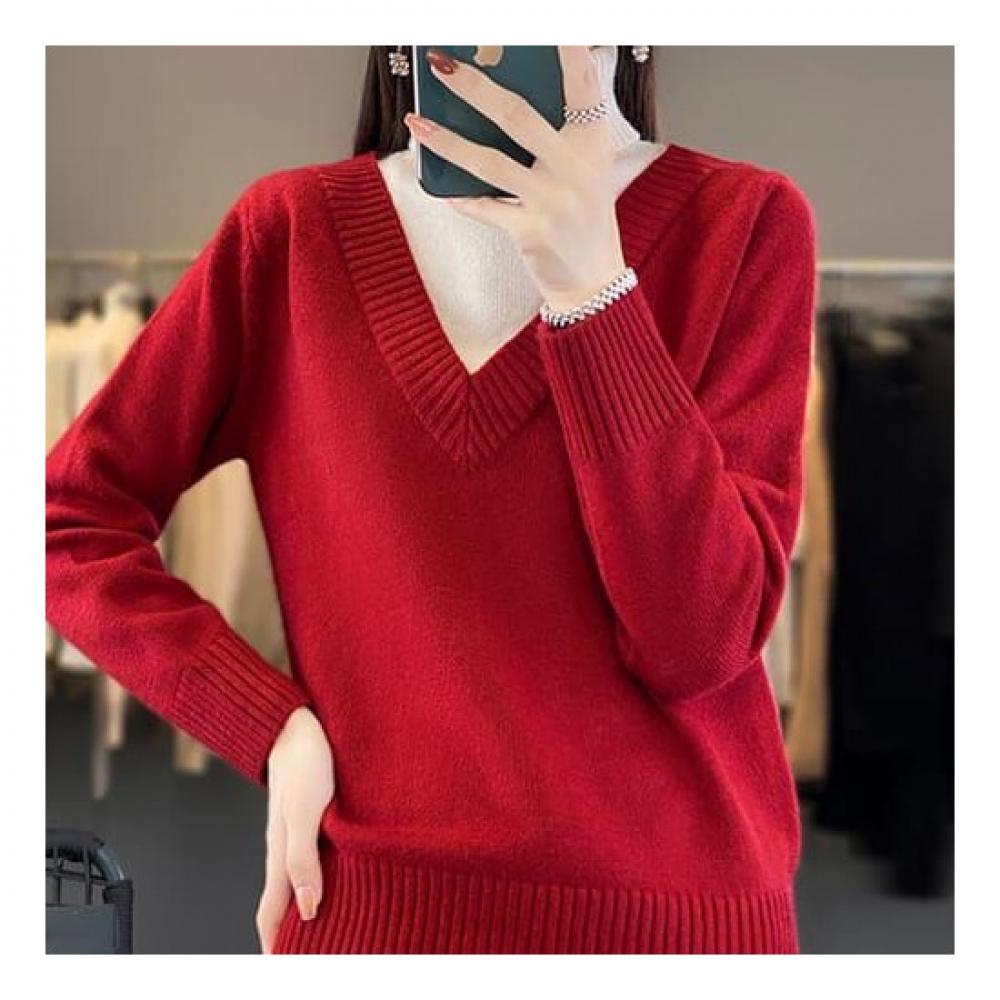 Navava Simple Daily Two In One Turtleneck Knit Nk1932
