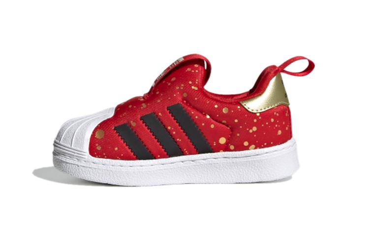 

Adidas Originals SUPERSTAR 360 Breathable Low top Skateboard Shoes Red White Infant And Toddler FV3434 21