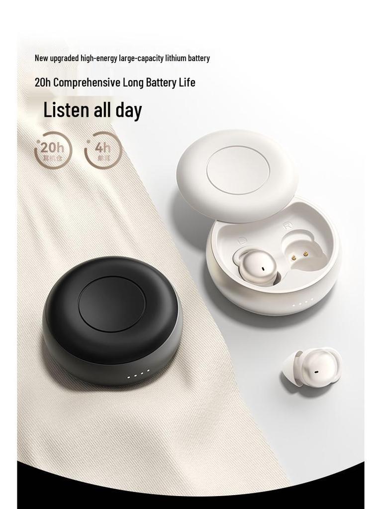 New Bestseller Thin Sleep Earbuds: Noise-Cancelling, True Wireless, Bluetooth, Ideal for Side Sleepers, Long Battery Life