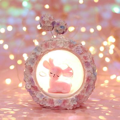 Night Light Ornaments Cute Fawn Girls Desktop Decoration for Holiday Birthdays Gifts Home