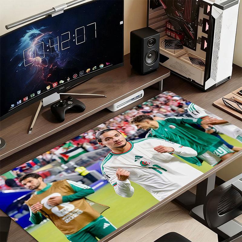 Anis Hadj Moussa Mouse Pad, Large Gaming Desk Mat, Non-slip XXL Mousepad for Laptop & Tablet, Mini PC Playmat with Stitched Edges