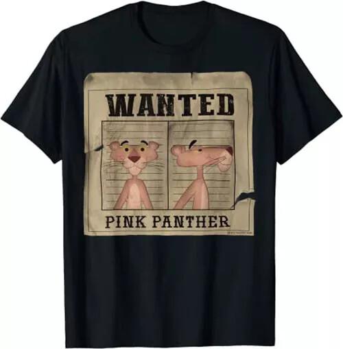 The Pink Panther Wanted T-Shirt Unisex T-Shirt S