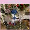 Acrylic Christmas Snowflake Ornament Double Layer Ice Crystal For Holiday Decor