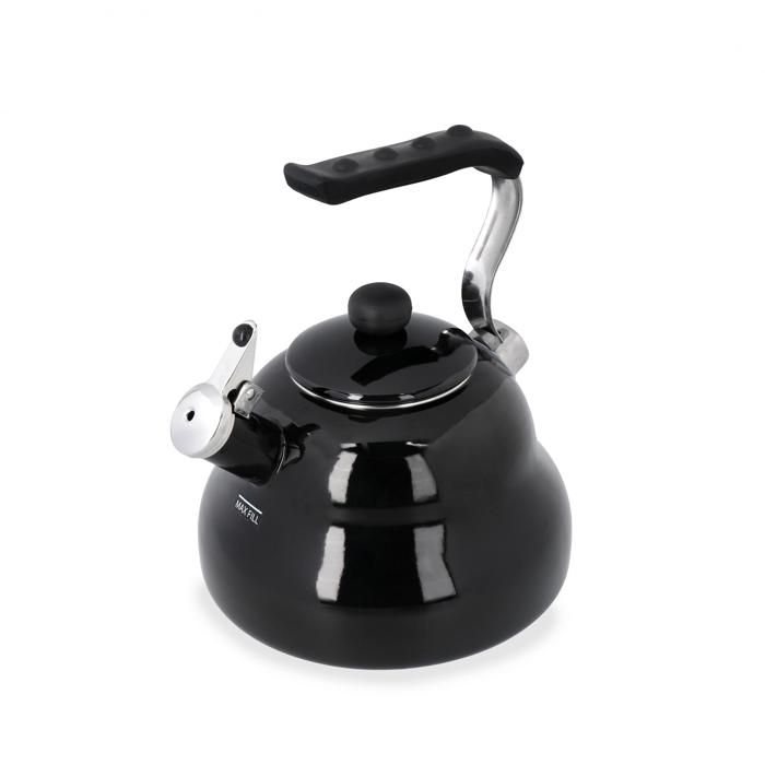 OUTLET La Cafetière Bouilloire Sifflante De 2 Litres, Couleur Noir Nuit