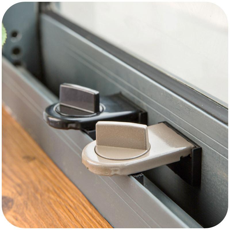 Nouveau 3/2/1PC Verrou de Sécurité pour Fenêtre et Porte Coulissante en Alliage Verrous de Porte de Sécurité Réglables Verrou de Protection Antivol Loquets de Sécurité pour la Maison