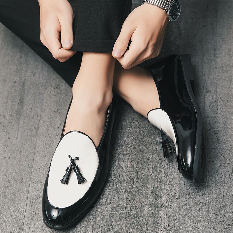 Summer Loafers Men Single Foot Casual Comfortable Brand Small Leather Shoes Men Business Shoes Size 37-48 Men Shoes