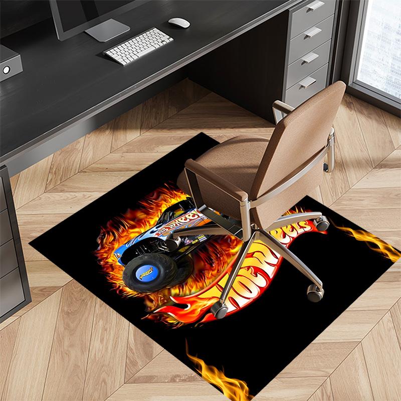 Hot Wheels logo Printed Absorbent Washable Carpet, Non-Slip Bathroom Mats, Kitchen Rugs, Yoga Mat,Living Room Entrance, Camping Picnic Rugs