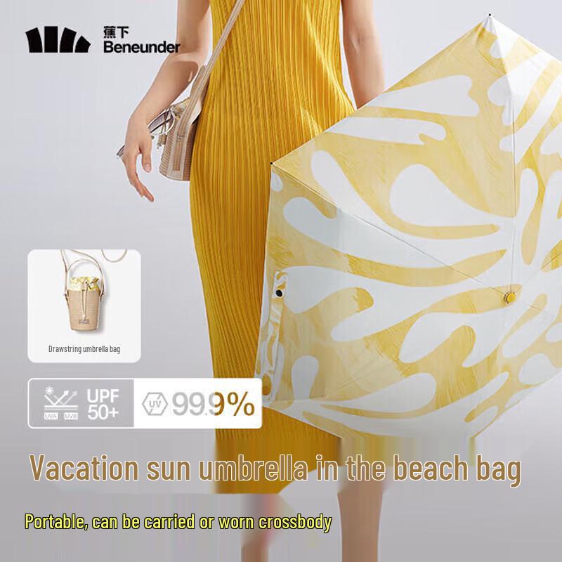 Beneath the Banana UV Protection 5-Fold Umbrella