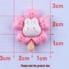 Glossy Ice Cream Rabbit Cute DIY Resin Accessories: Phone Case, Hair Clip, Hair Tie