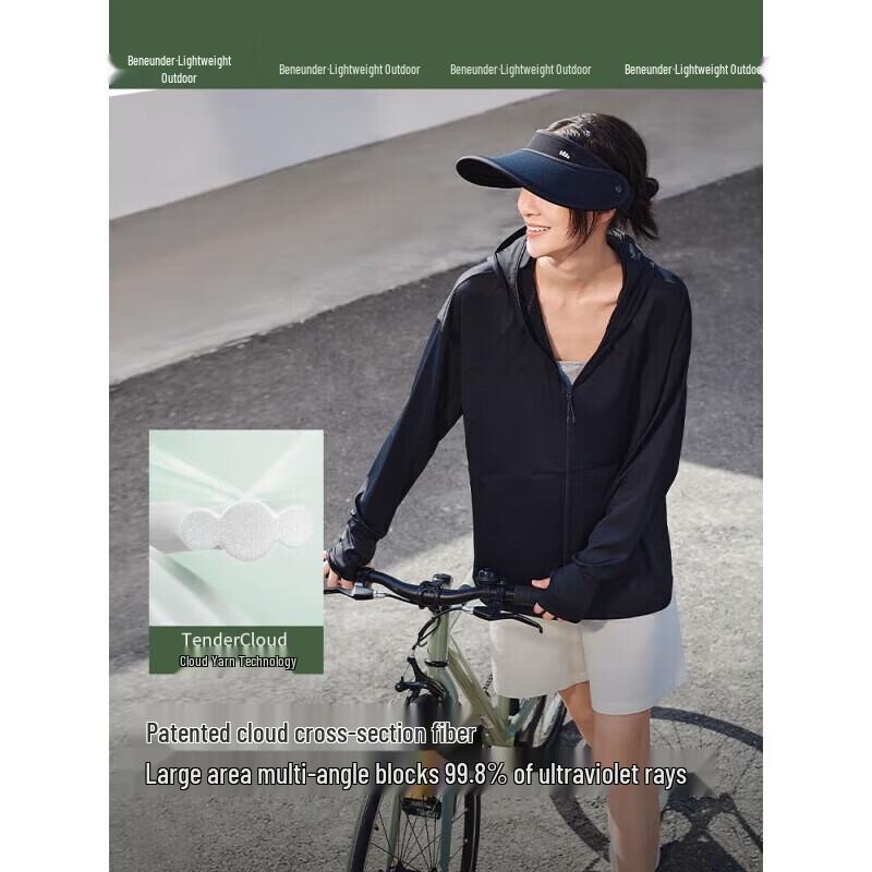 beneunder Women's Cool-Feel Loose Fit Sun Protection Jacket