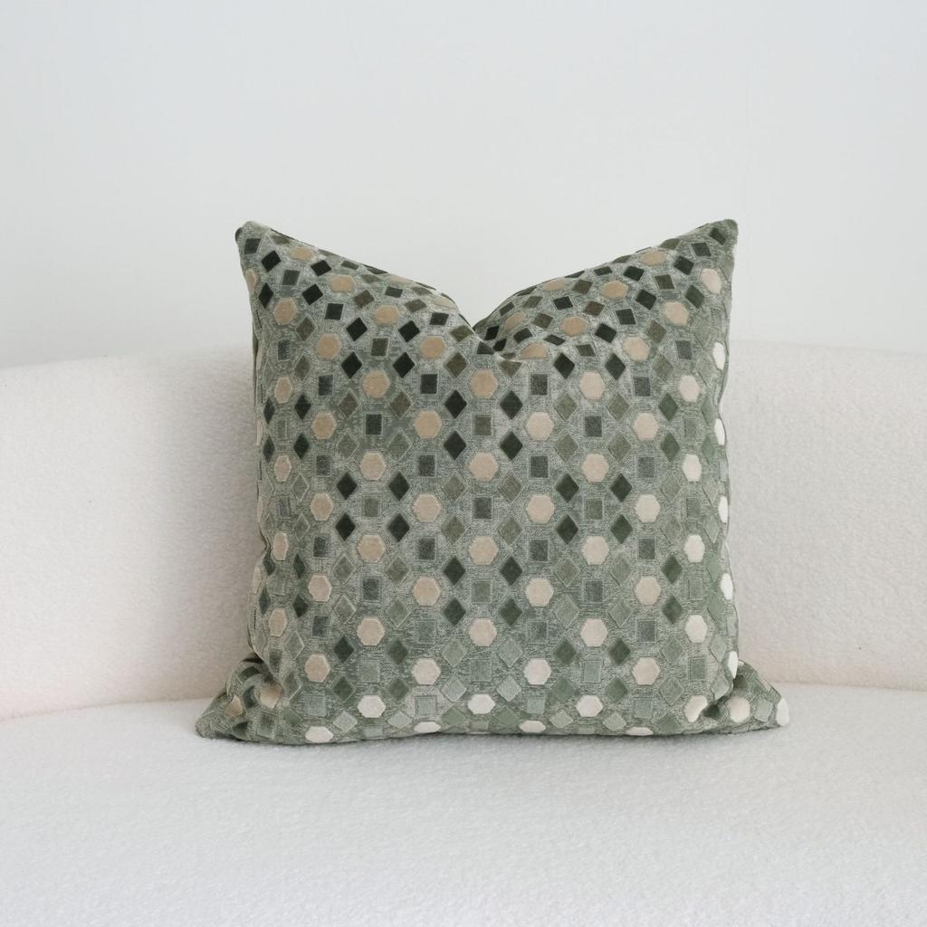 30X50/45X45CM Green Throw Pillow Cover Cut Velvet Waist Cushion Cover Decor Home Decorative Pillowcase 2026 New