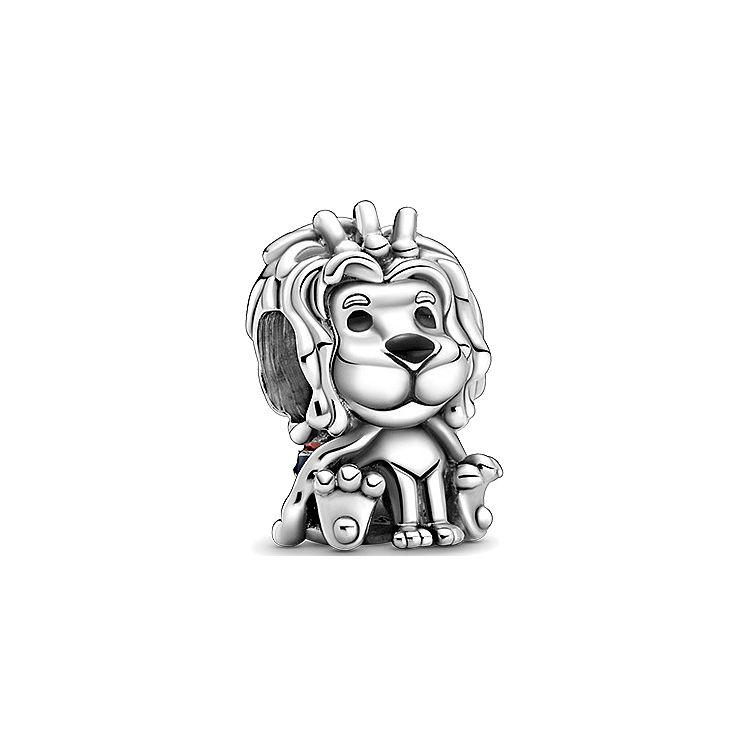 Pandora Wave Mane Union Jack Lion Charm Unisex Charm 799032C01 Silver