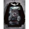 Men's Animal Print Versatile Comfort Sweatshirt Casual Simple Hoodies Sweatshirts Men’s