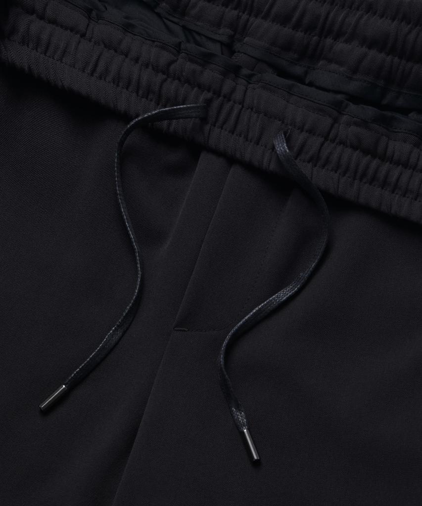 MUSINSA STANDARD Genderless Wide Elastic Waist Slacks [Black]
