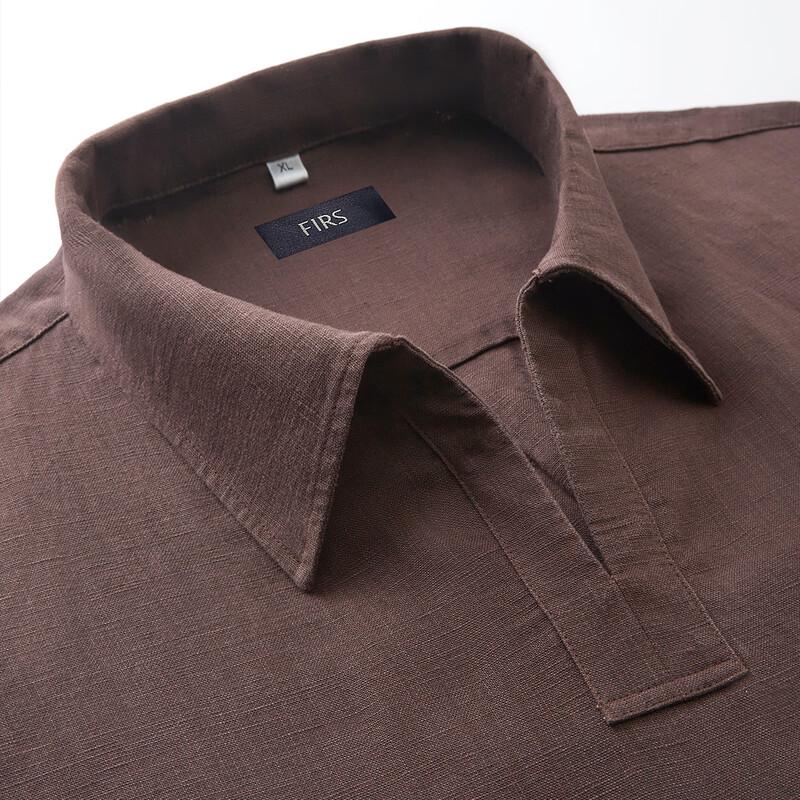 Men's Tencel Linen Short-Sleeve Business Casual Shirt