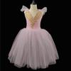 Toddler Girls' Ballet Costume - Puffy Gauze Skirt, Strappy Design, Little Swan Dance Performance Outfit.