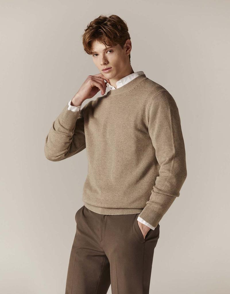 GIORDANO Basic Crew Neck Knit (7Gg) 053501 [5Color]