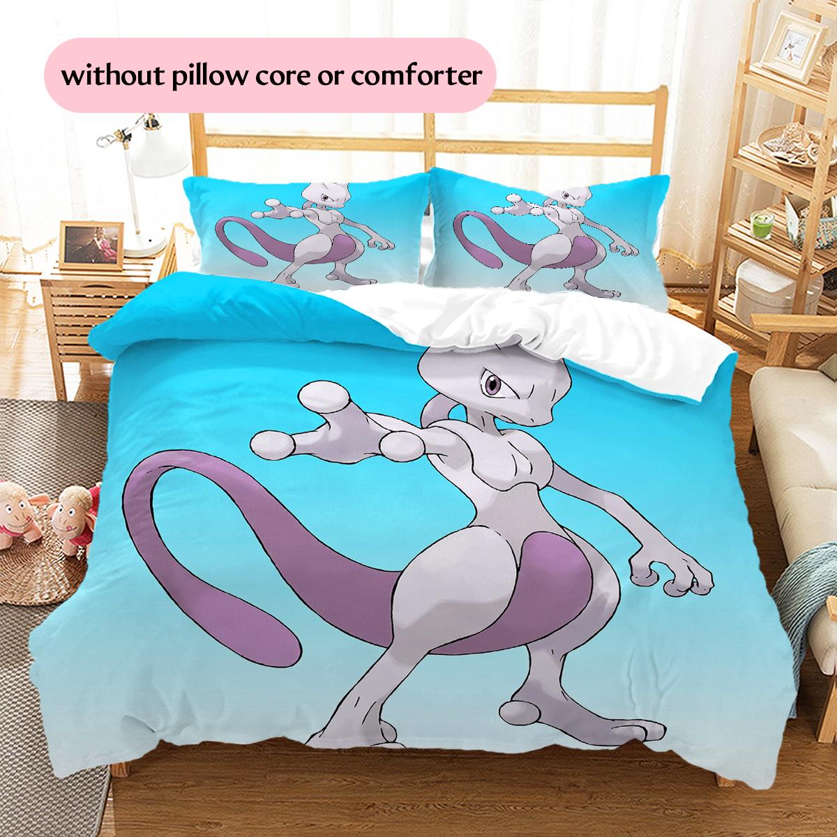 

mew Pattern Bedding Home Decoration Birthday Gift (1 * duvet cover + 2 * pillowcase, without core) 135x200cm