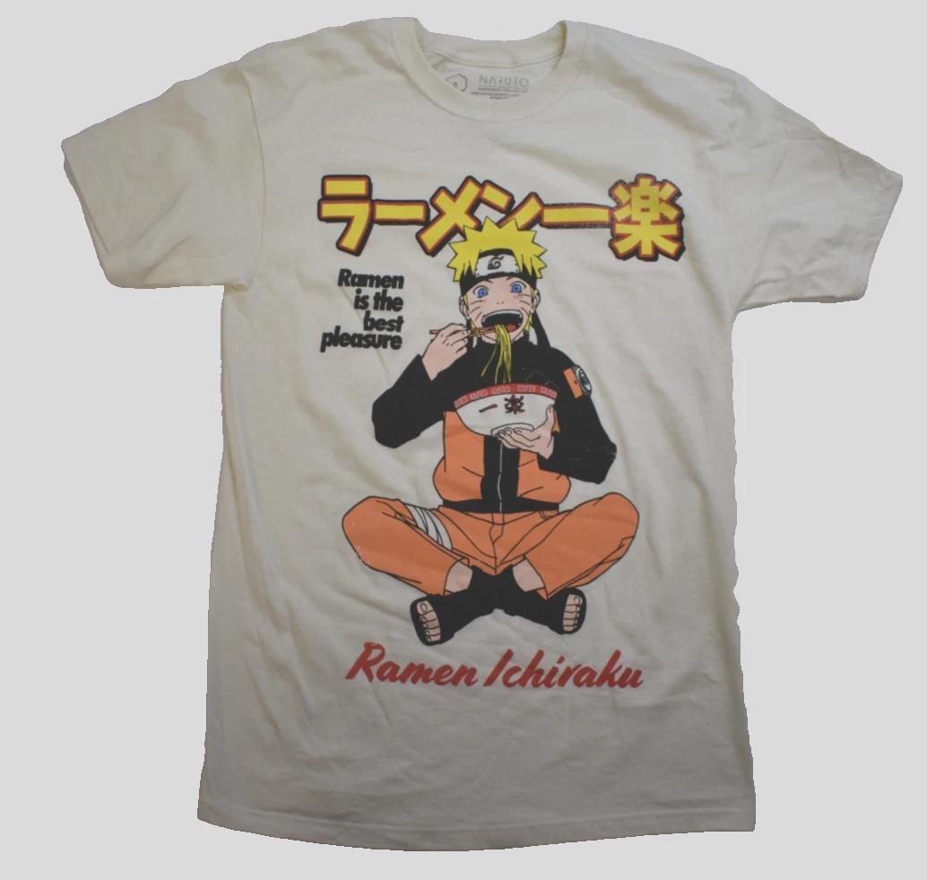 

Naruto Shippuden Mens Ramen Is The Best Pleasure Anime Ivory Shirt New Medium S