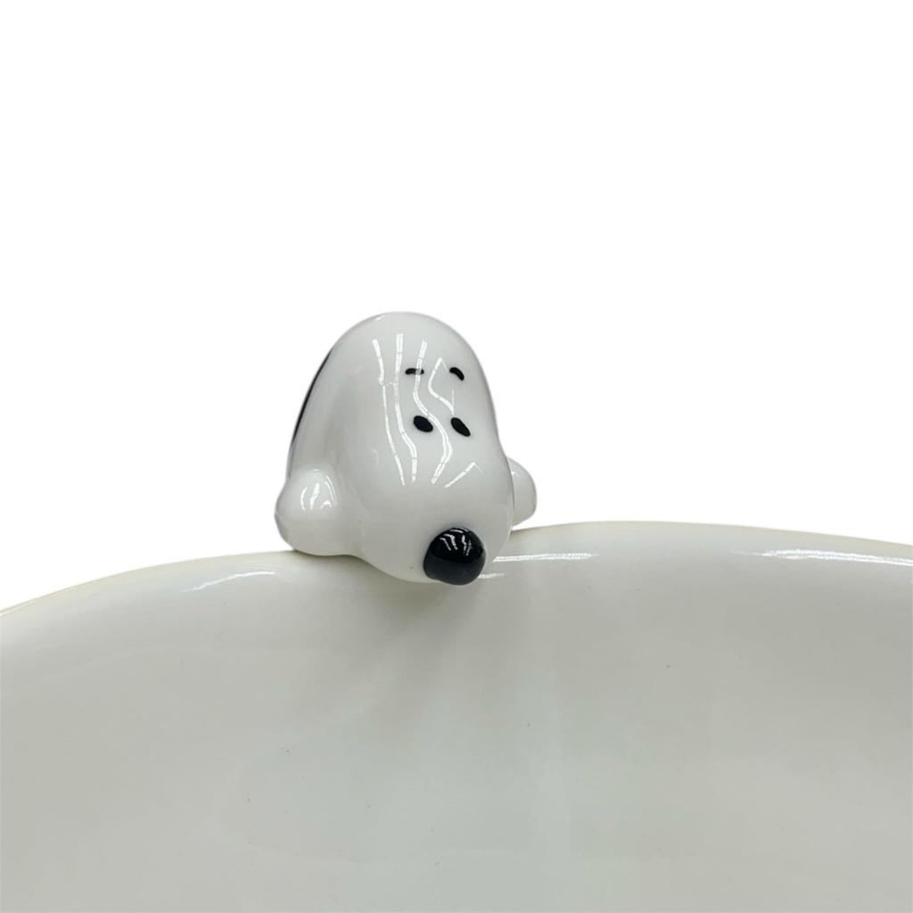 Marimo Craft SNOOPY Rice Bowl with x Figure, Ivory, Approx. 120 H70mm, SPTX-006