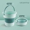 1Pc/Foldable Bucket Portable Household Plastic Foot Bath Basin with Side Handle Deep Bucket Foot Soaking Tub