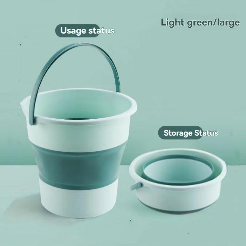 1Pc/Foldable Bucket Portable Household Plastic Foot Bath Basin with Side Handle Deep Bucket Foot Soaking Tub
